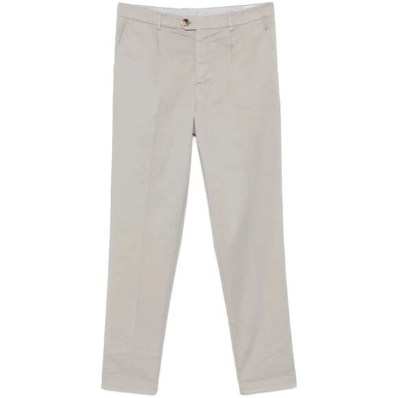 Brunello Cucinelli Men Garment-Dyed Leisure Fit Pants